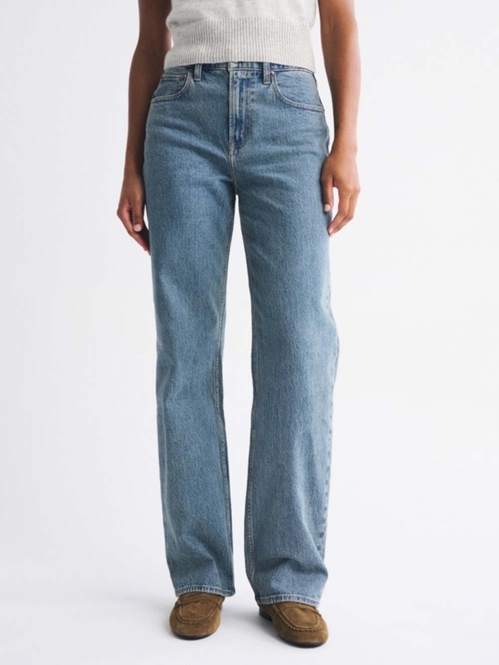 Abercrombie & Fitch Curve Love High Rise 90s Relaxed Jean